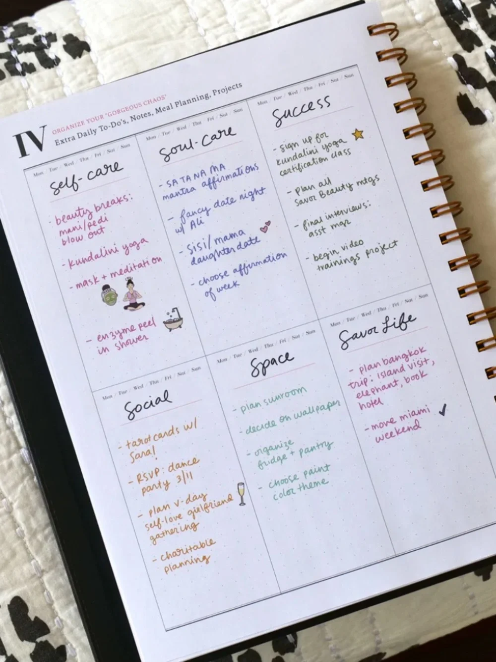 NEW discontinued Savor Beauty Planner; undated 90 day planner